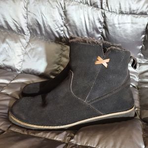 Women's  brown suede  ankle boots